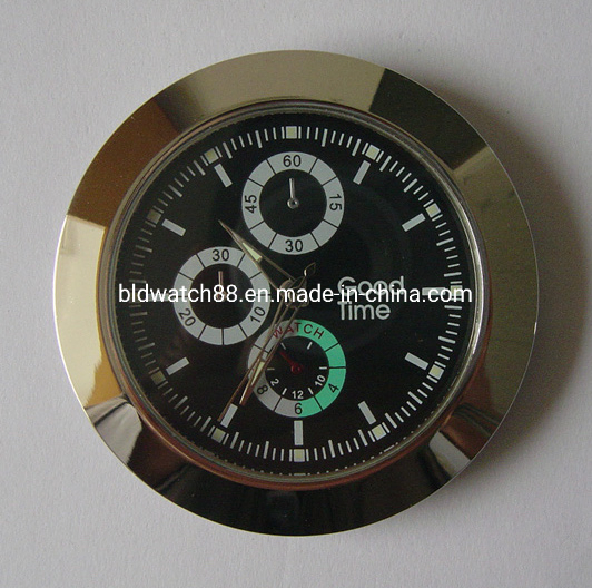 Mini Clock Square Case Quartz Clock Inserts with Japan Movement