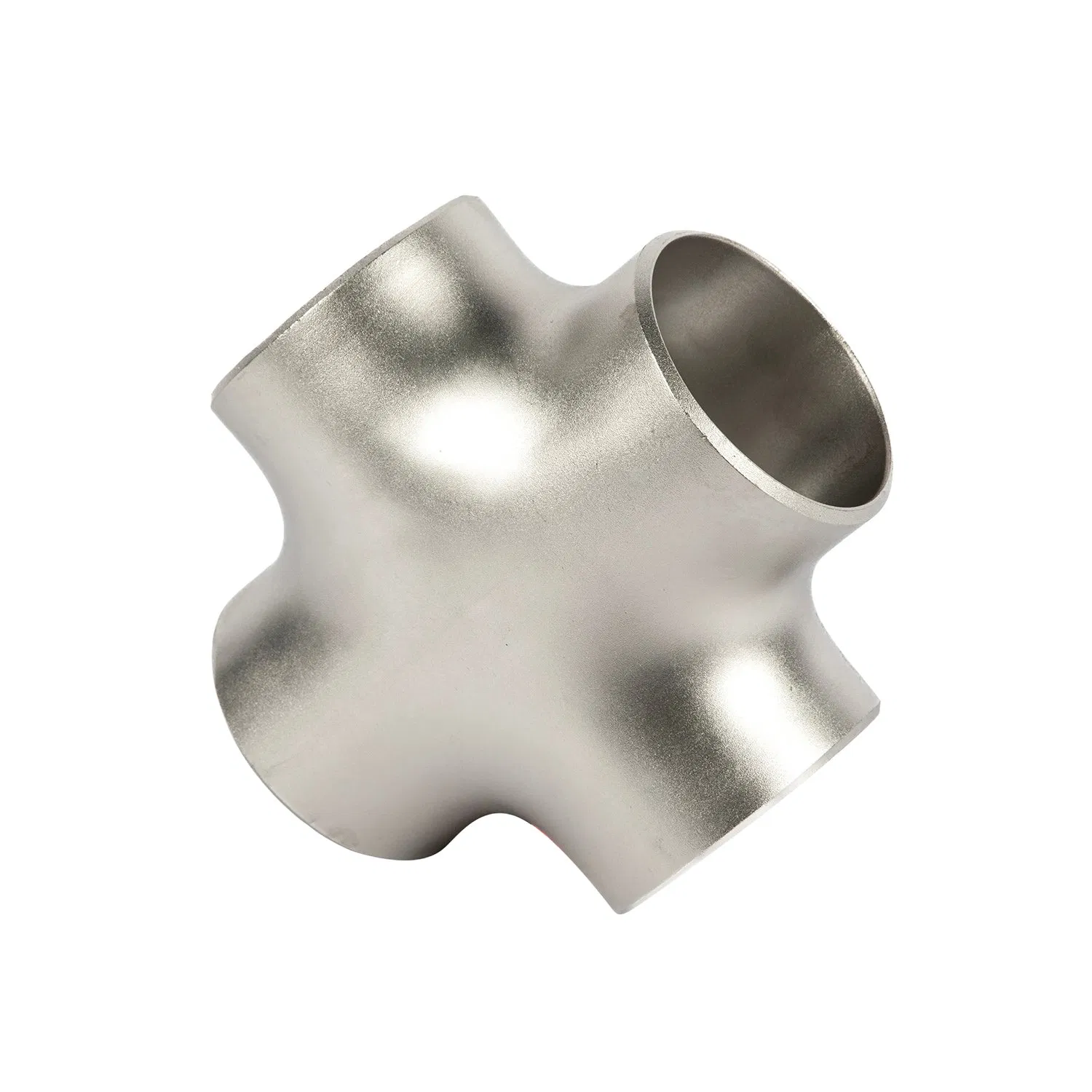 Corrosion-Resistant Stainless Steel Four-Way Cross Pipe Fitting, ASME B16.9 for Oil & Water Pipelines