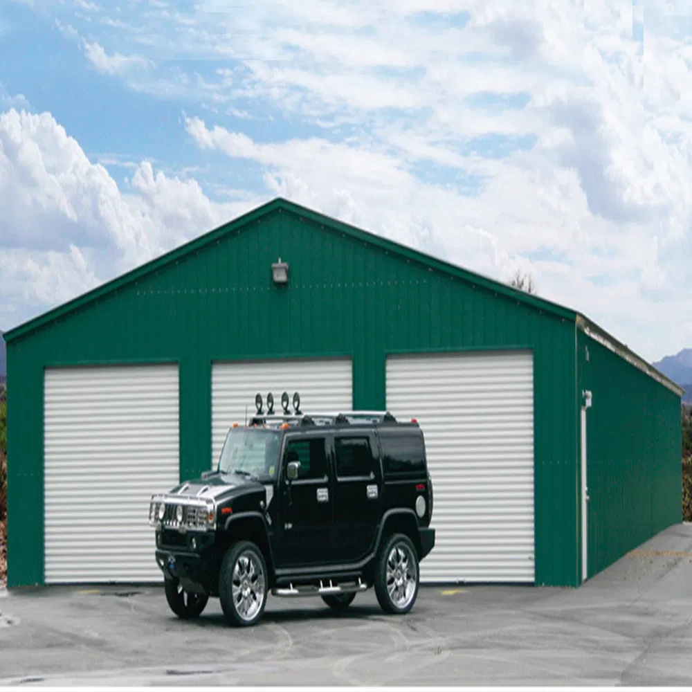 Custom Design Big Prefab Steel Structure Floding Car Garage