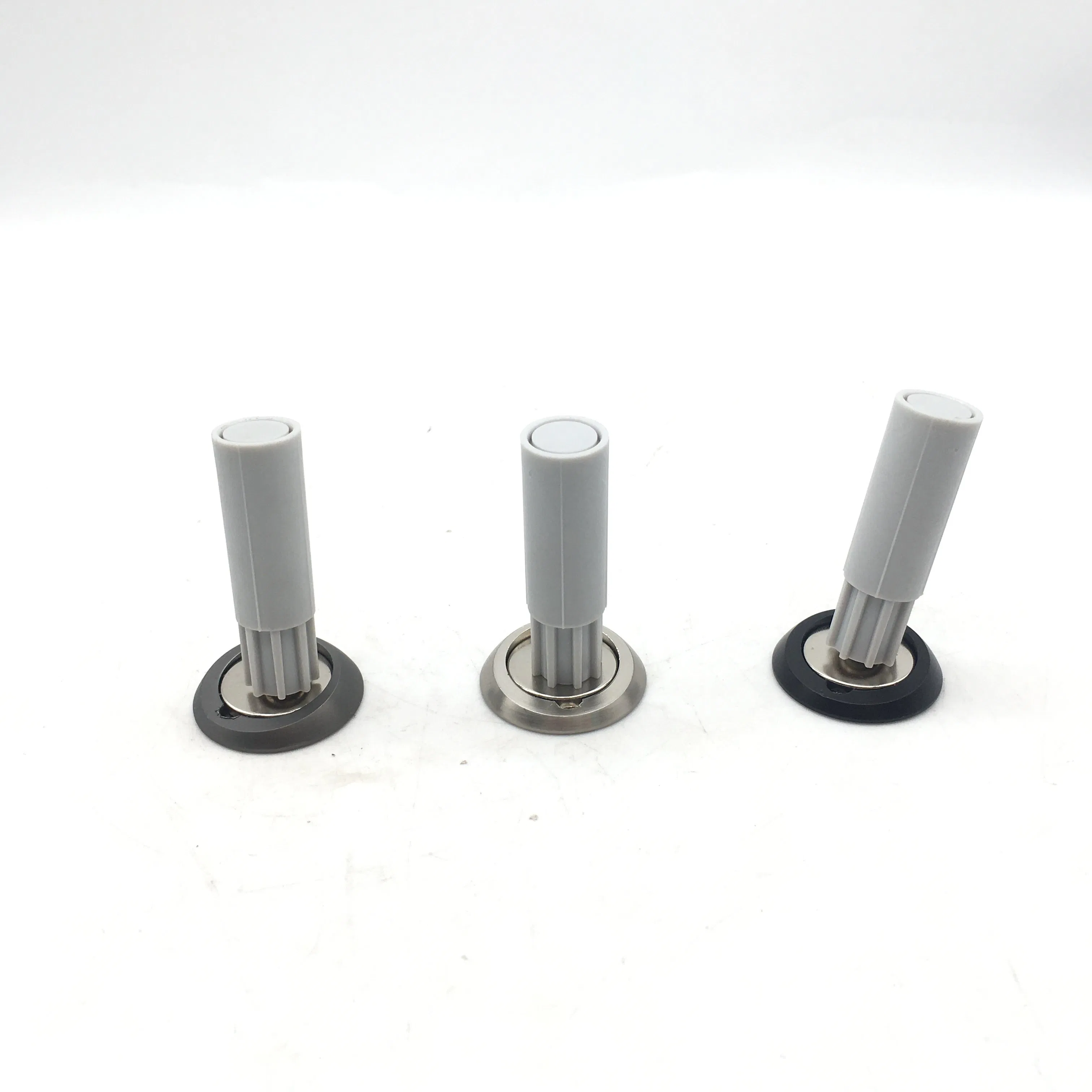Stainless Steel Door Stopper Wall Mounted Fittings with Rubber Buffer Screw Fixing
