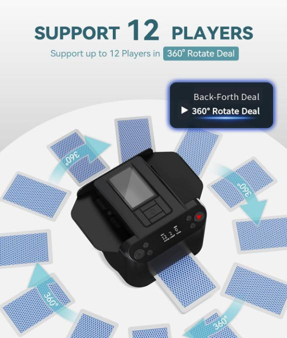 2-in-1 Auto Card Shuffler and Dealer Machine, Prices Are Negotiable