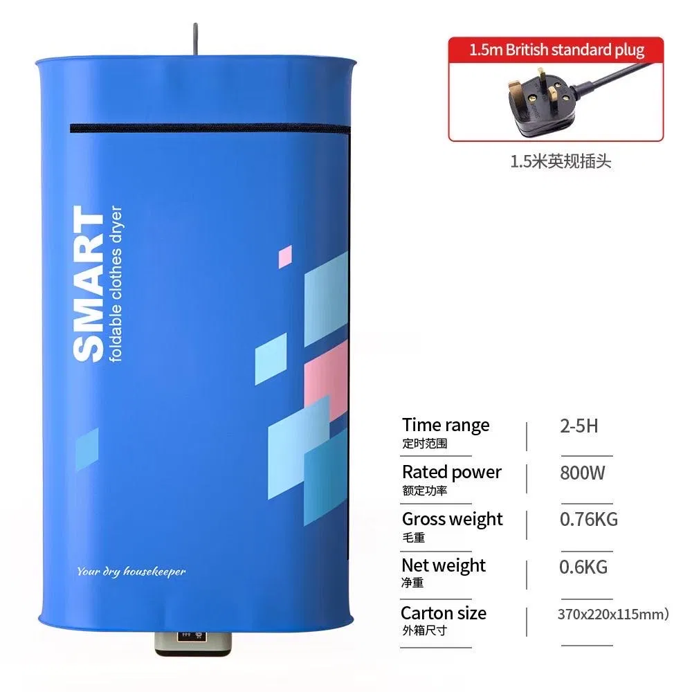 Compact Portable Electric Clothes Dryer for Travel and Home