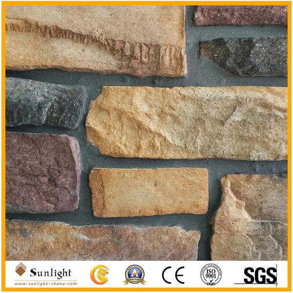 Fashion Decorative Stone Wall Panels Yellow Culture Stone for Wholesale