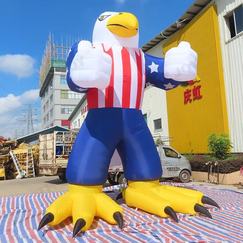 Boyi 20FT 6m Giant Inflatable Advertising American Eagle for Promotional