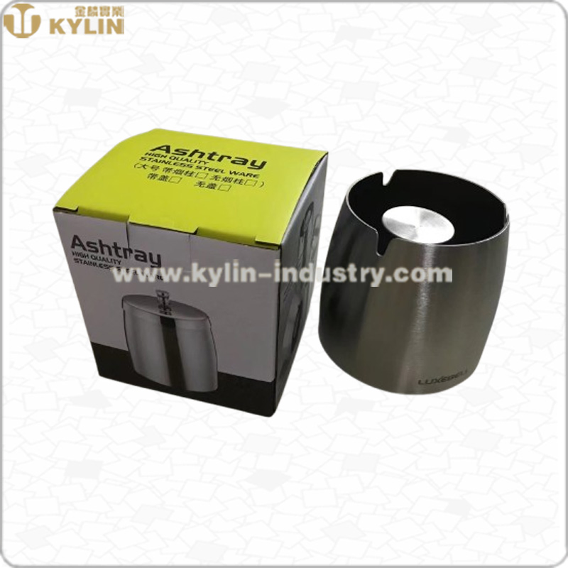 Promotional High Quality Custom Metal Ashtray Stainless Steel Ashtray with Lid
