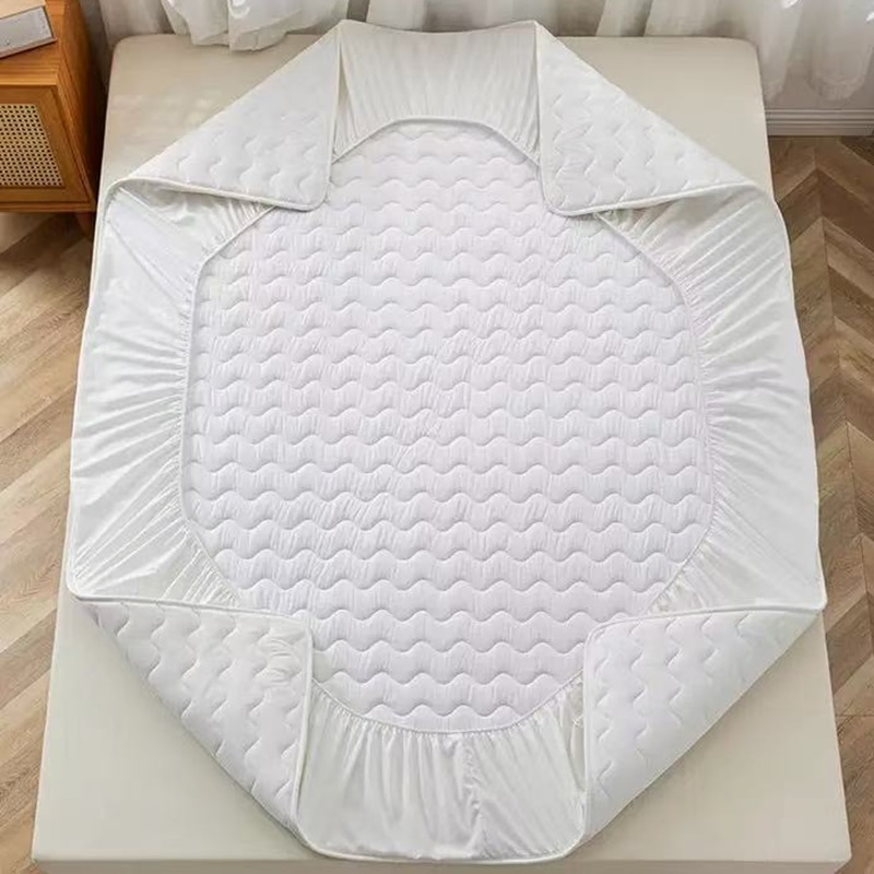 Microfiber Diamond Quilted Air-Permeable Waterproof Mattress Protector Cover with Deep Pocket