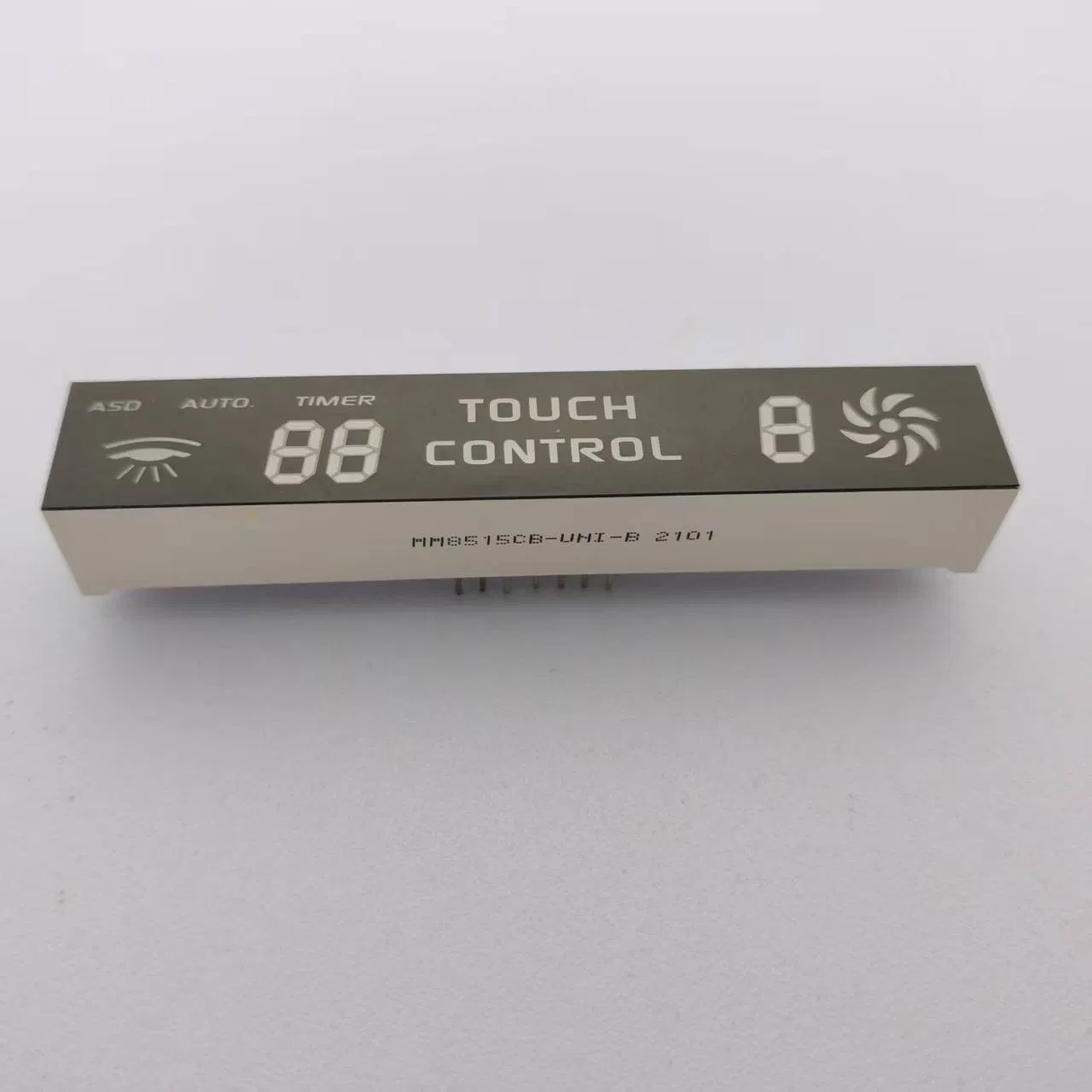 Custom Blue 7 Segment LED Display Touch Button for Temperature Control