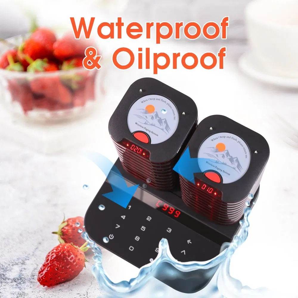 Wireless Buzzer Calling System 20 Coasters for Food Truck Bar Cafe Shop