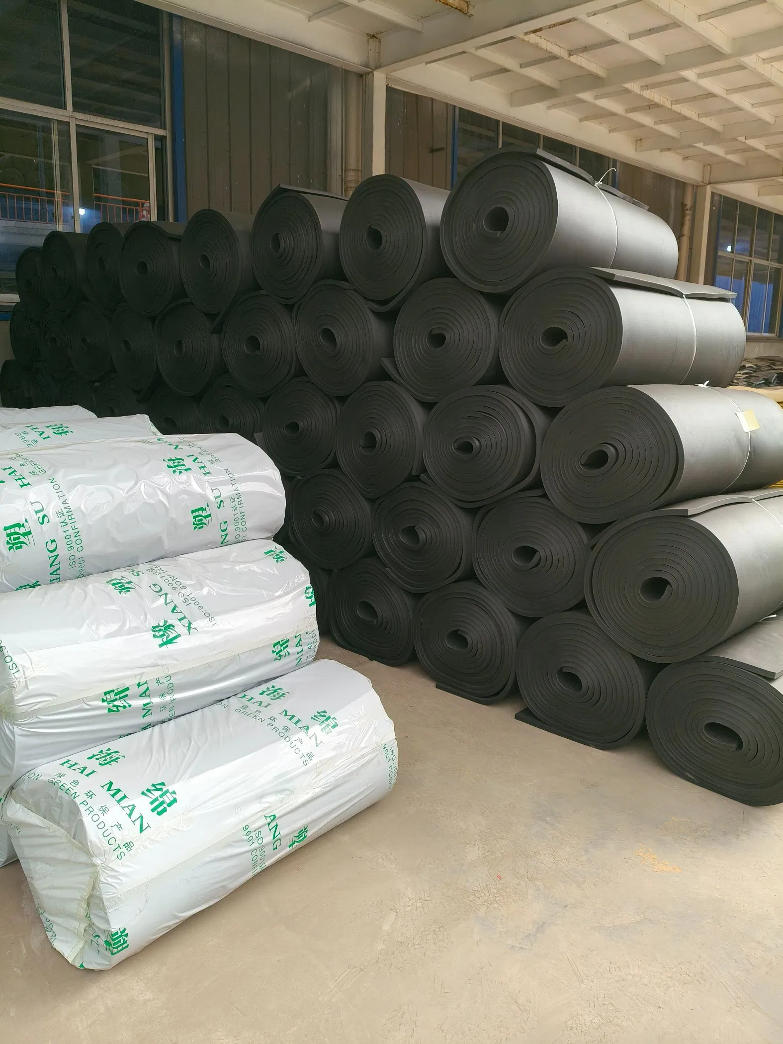 High Quality Fireproof NBR-PVC Rubber Foam Sheet Premium Rubber Foam Roll Black 9-50mm Thickness for Angle Bead and Construction Applications