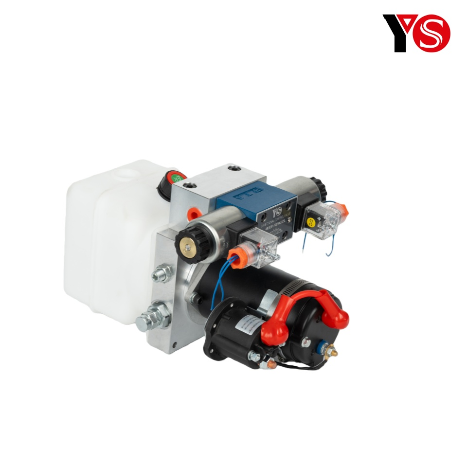 DC24V 0.8KW 1L Oil Tank Double-Acting Mobile Vehicles Hydraulic Power Unit