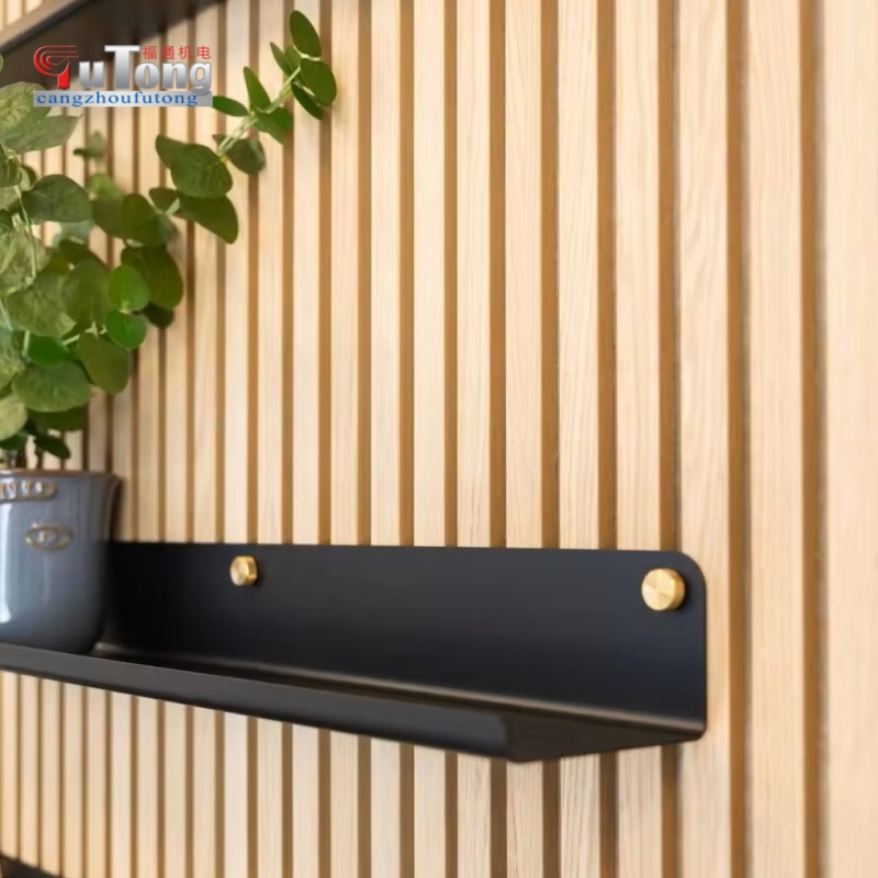 Click System Shelf Bracket Without Drilling Round Tray for Acoustic Panels