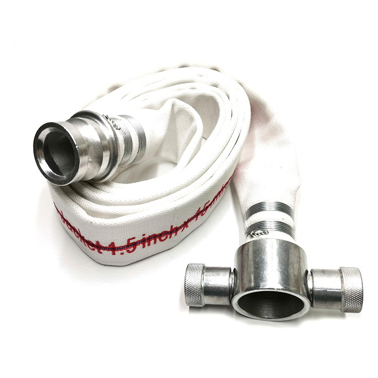 Manufacturers of 4 Inch Rubber Coated Fire Canvas Garden Agricultural Water Hose DIN 14811