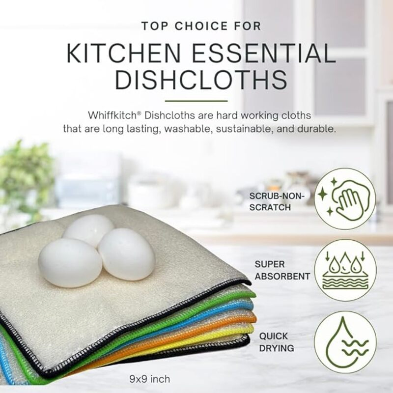 Eco-Friendly Bamboo Microfiber Kitchen Towels for Quick Drying