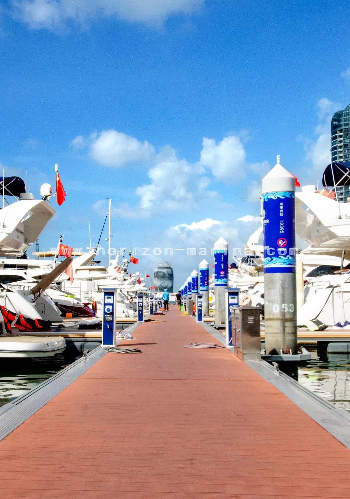 Access Bridge Approach Aluminum Gangway with Handrail Pontoon Gangway