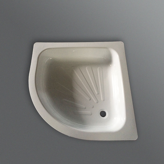 Half Round Steel Enamel Shower Tray Shower Base Russia