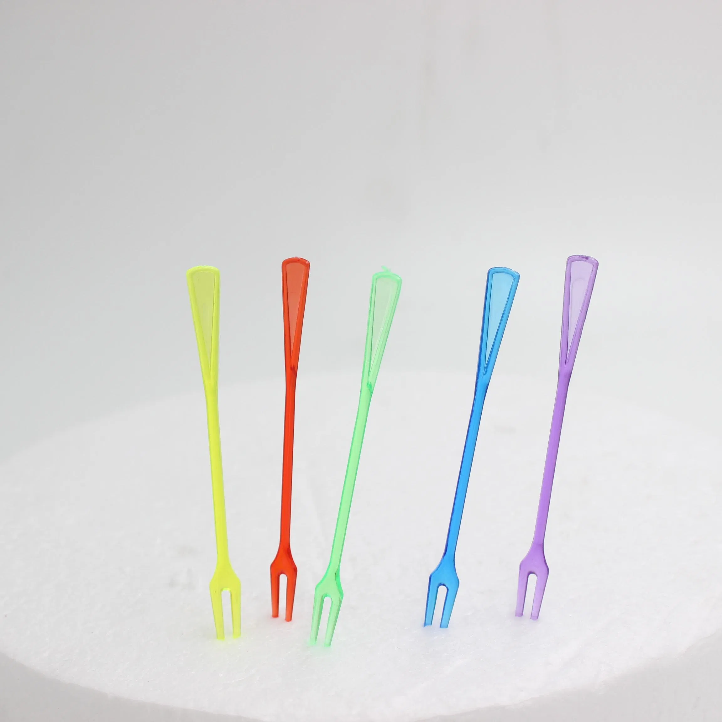 Colorful Disposable Plastic Fruit Skewers for Festive Events