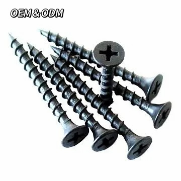 Plastic Box Bucket Bugle Head Oxide Black Screw for Drywall Metal Wood