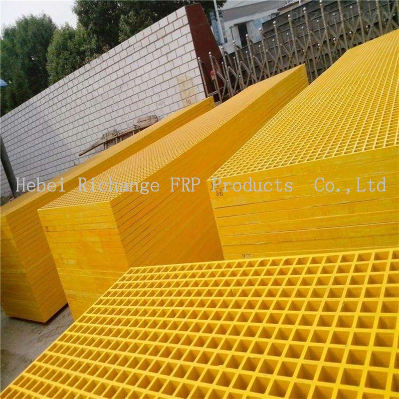30*30mm Mesh Rooftop Walkway Floor GRP FRP Fiberglass Grating