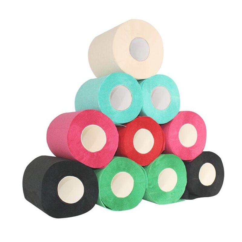 Compact Roll Design Easy to Install on All Types Colored Toilet Paper.