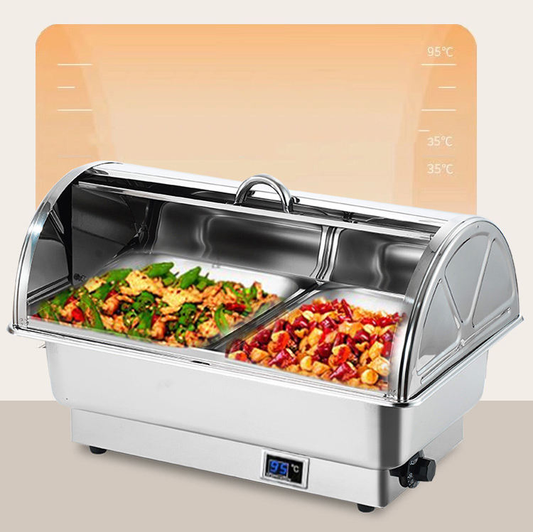 electric Stainless Steel Buffet Warmer for Restaurants Hotels Banquets Keep Food Hot Safely