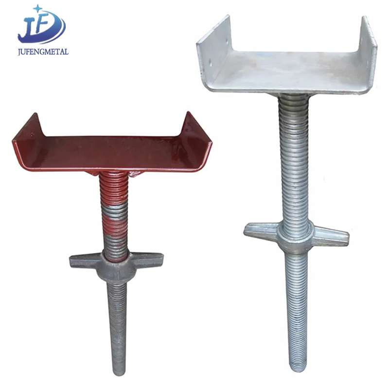 Customized Galvanized Jack U-Type Head Screw Jack Shoring for Frame Ringlock Scaffolding