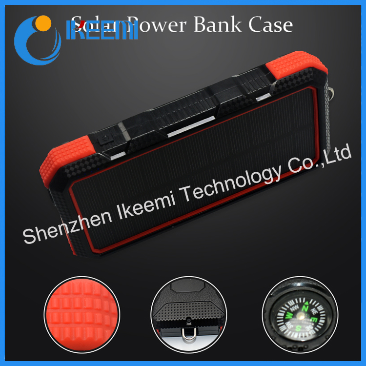 24000mAh Waterproof Solar Power Bank for Phone Charger
