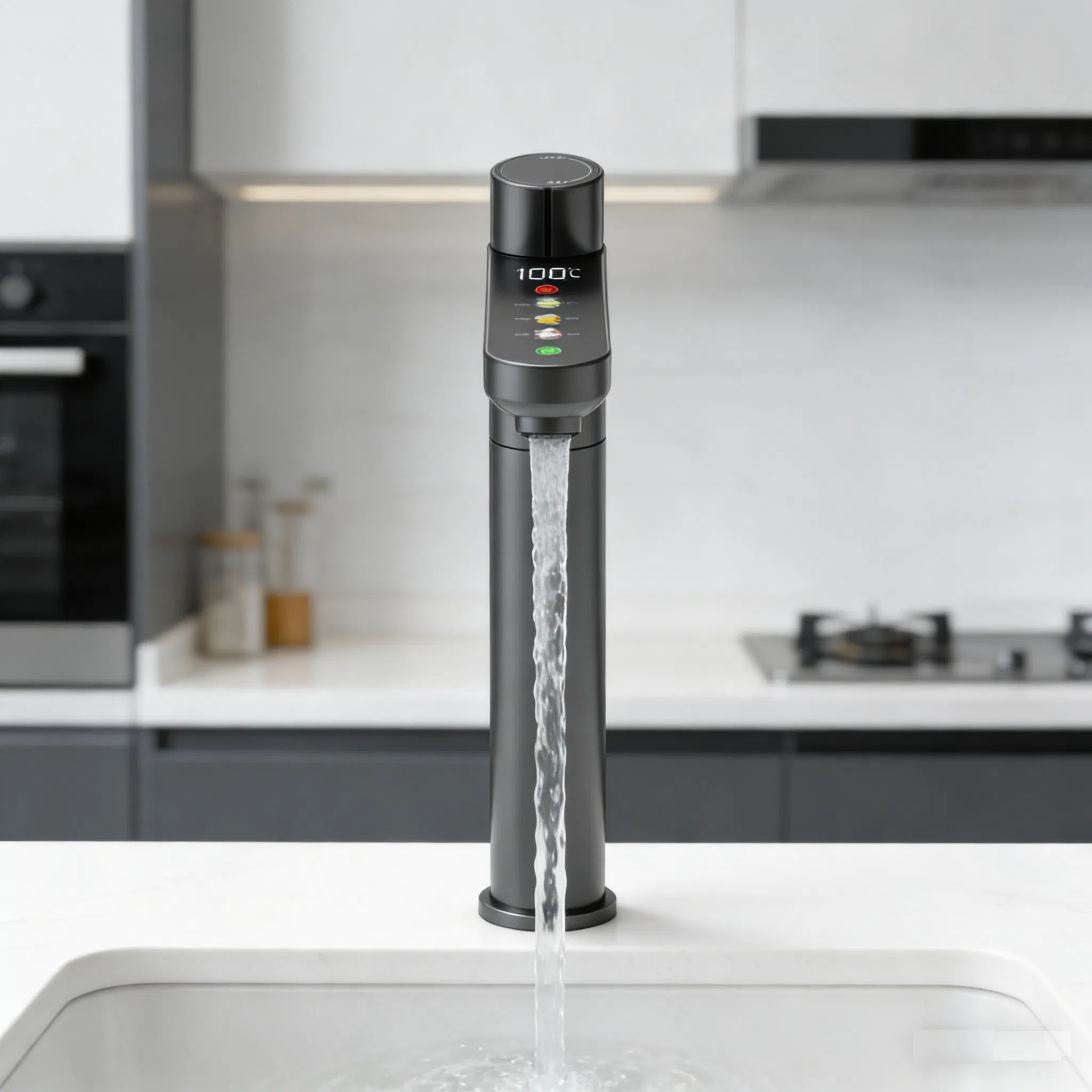 Advanced Kitchen Faucet with Rotary Touch and Instant Heating Feature