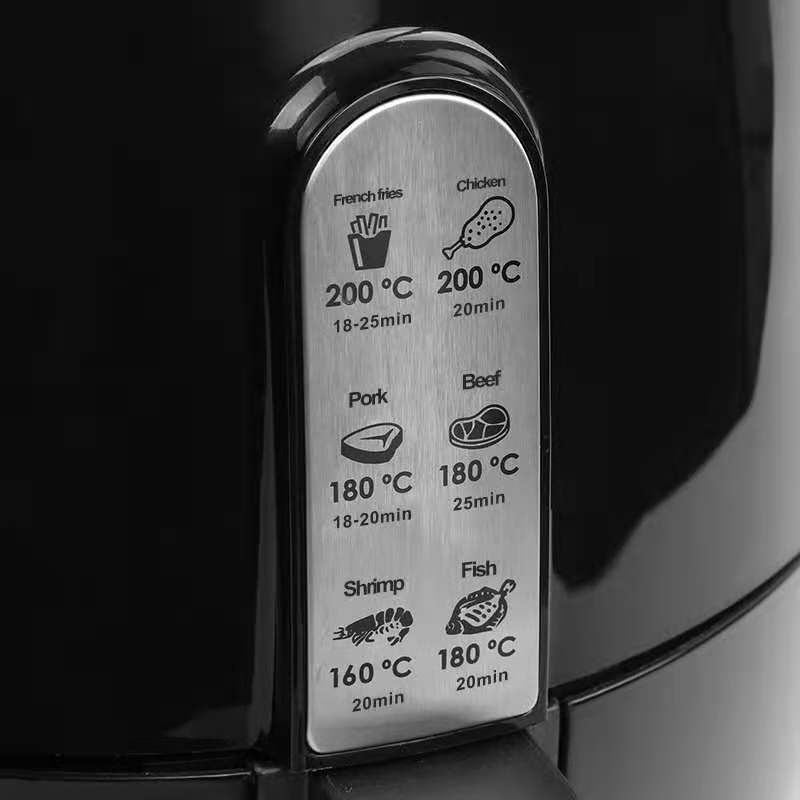 Kitchen Appliance Knob Control Multifunctional Electric Non-Stick Air Fryers Oven with Double Mechanical Timer