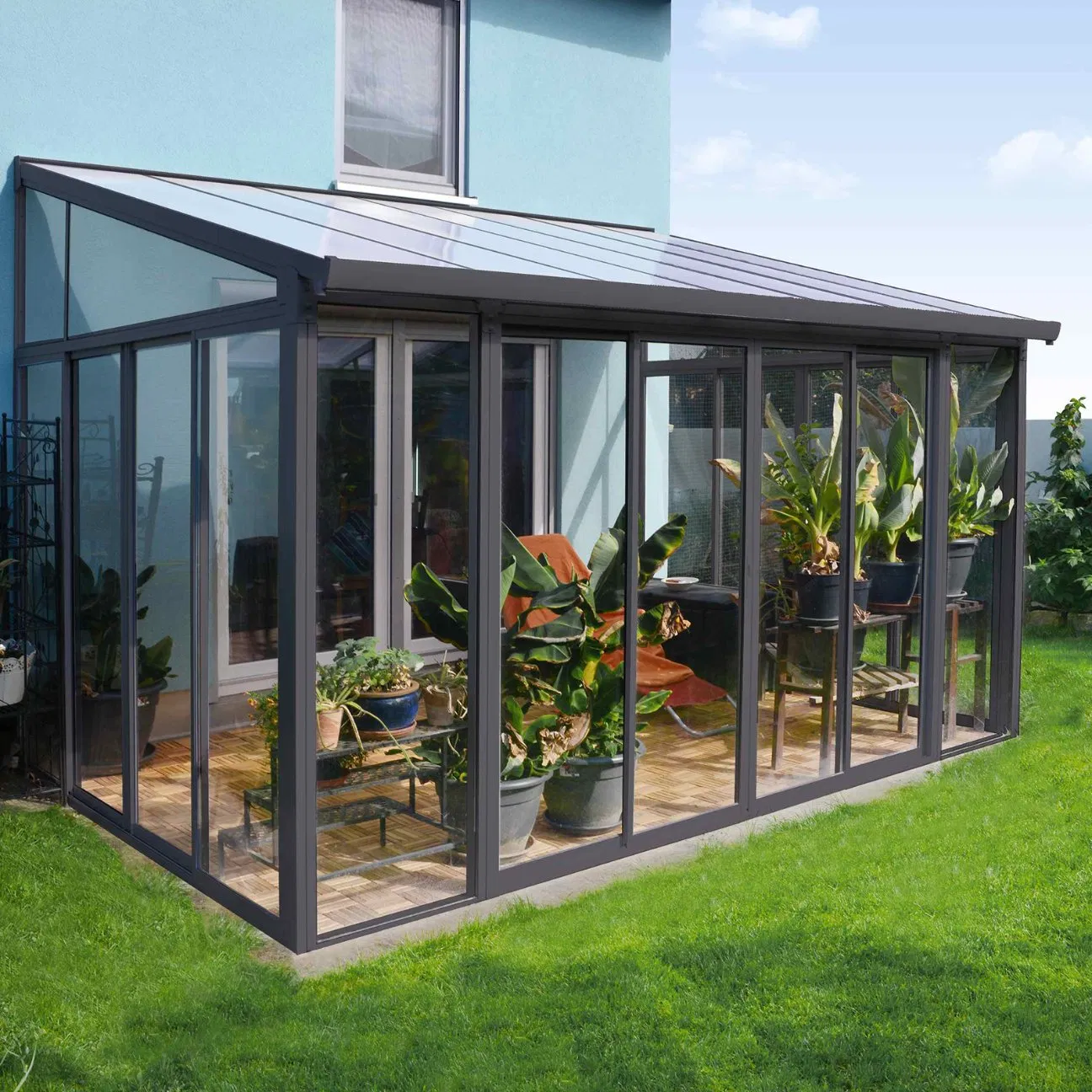 High Quality 3.0mm Thick Aluminum Sunrooms for Villa Housing Patio Terrace Balcony
