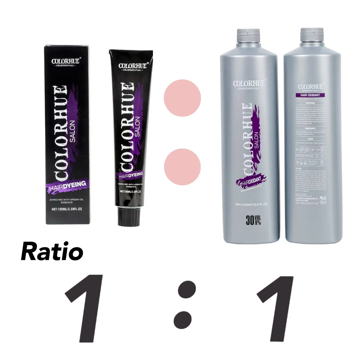 Hot Sell No Irritation Scalp Peroxide Hair Hydrogen Developer Oxidizer Cream for Professional Salon Use with 1000ml