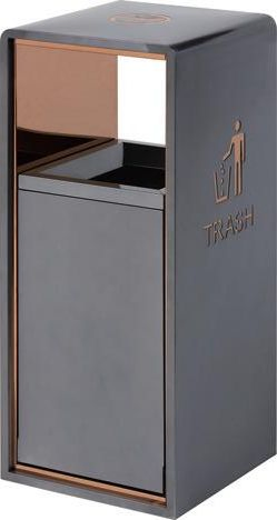 Мусорное ведро из нержавеющей стали, современный дизайн