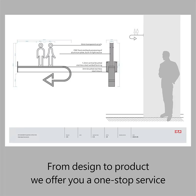 Personalized Brass Custom House Number / Name Road Plaques Outdoor Acrylic Door Sign