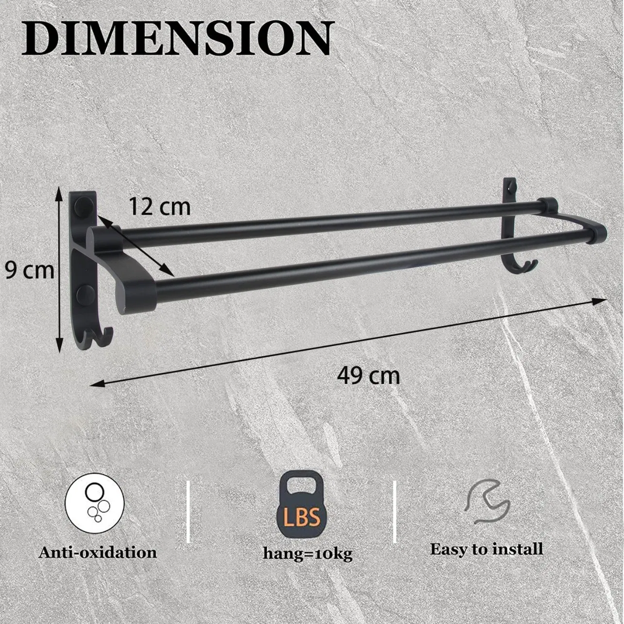 Bathroom Accessories Aluminum Towel Bar/Rack/Shelf/Holder