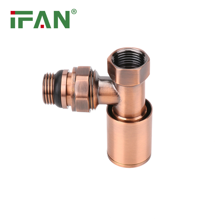 Ifan GB-T 18992 Thermostatic Radiator Valve Angle Valve Customized Brass Bronze Radiator Valve