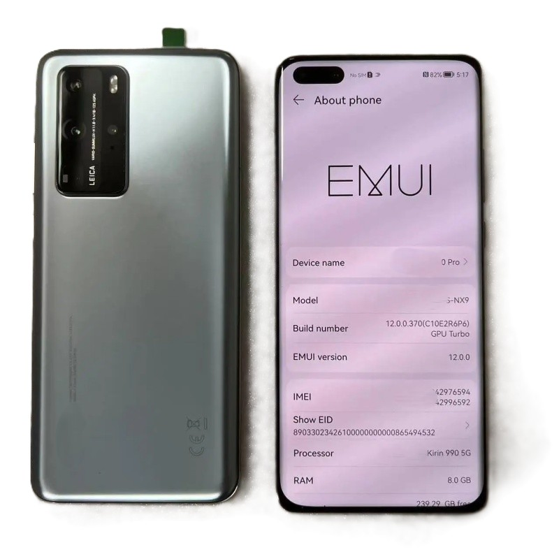 High Quality Second Hand Original Mobile Phone for Hw P40 PRO 6.58 Inches Smartphone