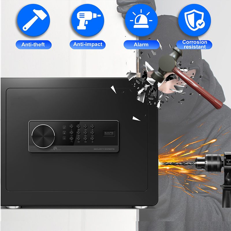 Drop Safe Key and Electronic Security Safe Box Digital Deposit 26L Safe Lock Password Key Lock Box for Jewelry Cash Storage
