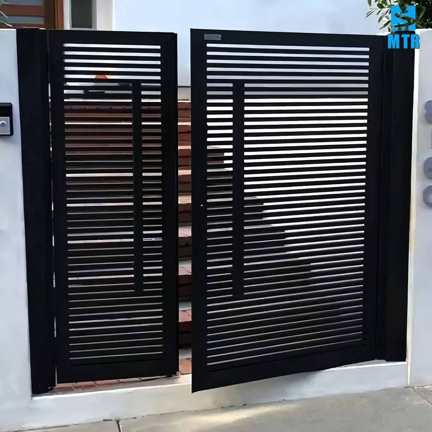 Modern Style Automatic Modern Single Gates Simple Boundary Wall Fencing Gate