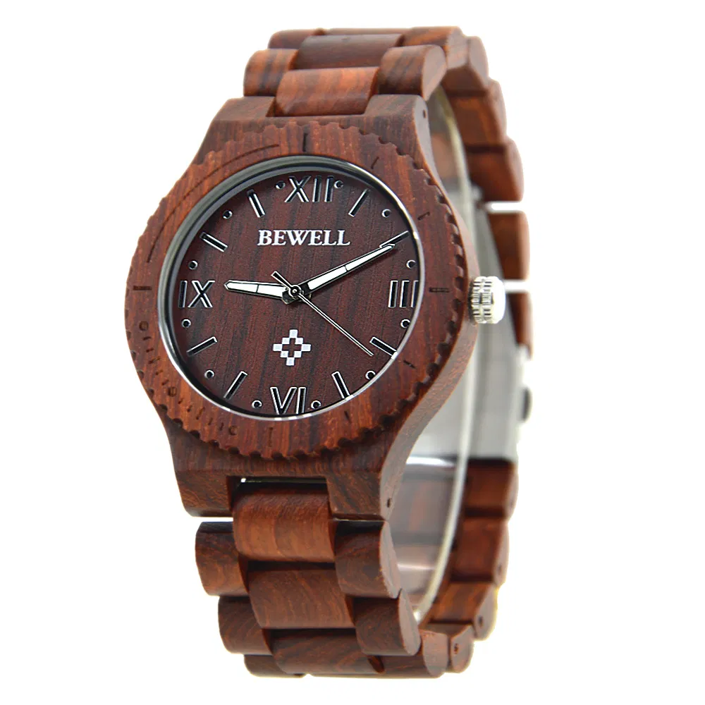 Modern Handcrafted Mens Wood Watches with Custom Logo Japan Movement Luxury Quartz Watch Wristwatches