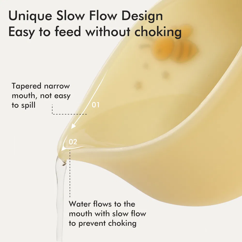 Durable Silicone Baby Bowl with Eagle Spout for Convenient Feeding
