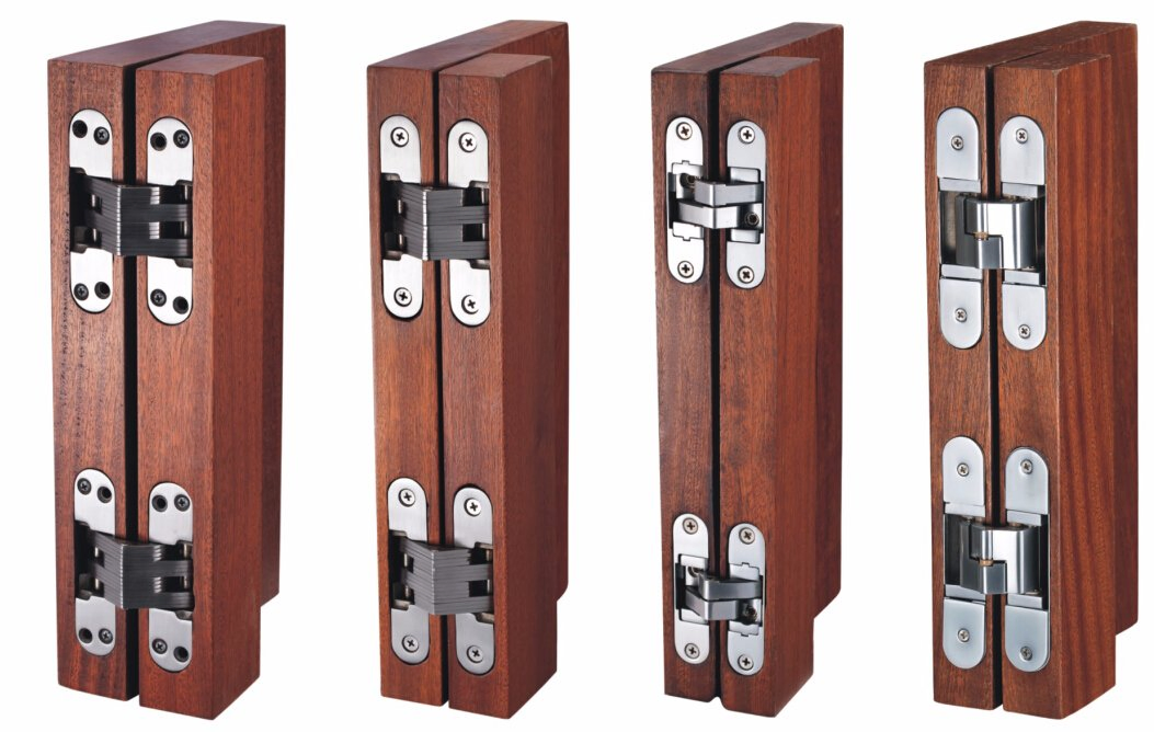 Model Zinc Alloy Concealed Door Hinge Solid Stainless Steel Spring Concealed Hinge