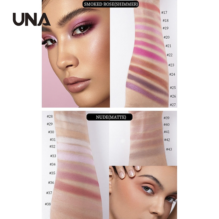 Single Eyeshadow Palette with Shiny Nude Makeup Private Label Cosmetics Shimmer Glitter Monochrome Matte Shadow Powder Form