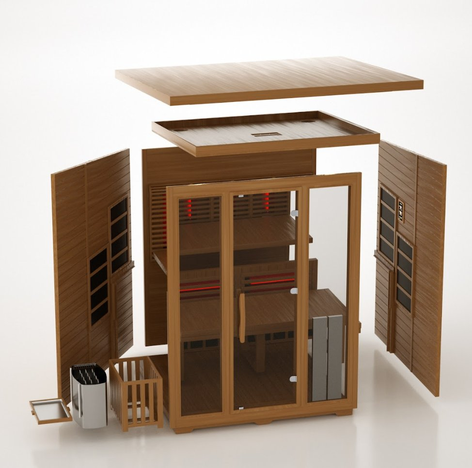 Factory Wholesale Full Size Body Portable Sauna SPA Sauna with Heater Electric Far Infrared Sauna Room