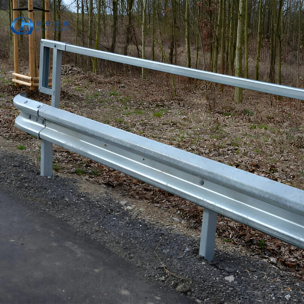 High Speed Road Safety Barrier W Beam Guardrail Traffic Safety Barrier High Strength Galvanized Barrier