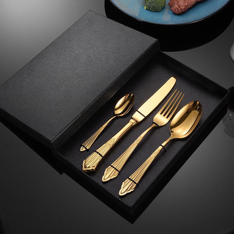Stainless Steel Cutlery Set Royal Aristocratic High-Grade Forged Cutlery
