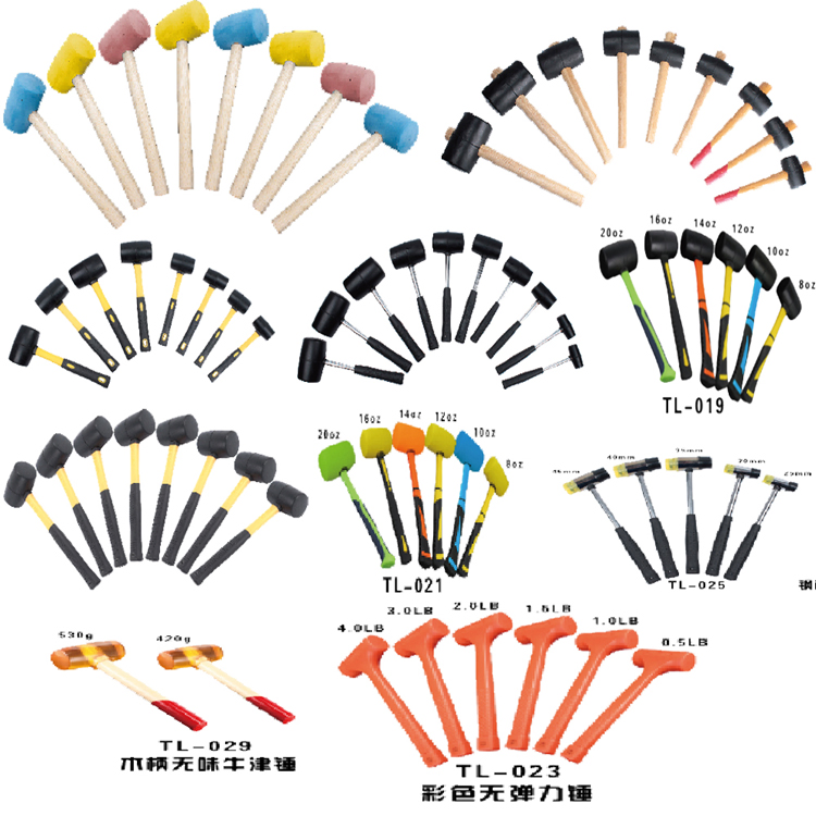 Rubber Hammer Handle Grips Low Price Multifunctional Hot Sale Rubber Mallets Sledge Hammer