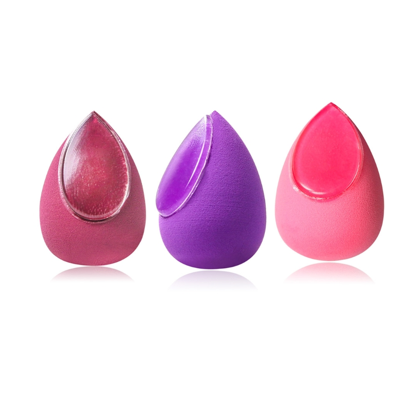 Esponja De Etiqueta De Esponjas De Maquillaje Personalizado Silicone Cosmetic Sponge Makeup Suave Con Forma