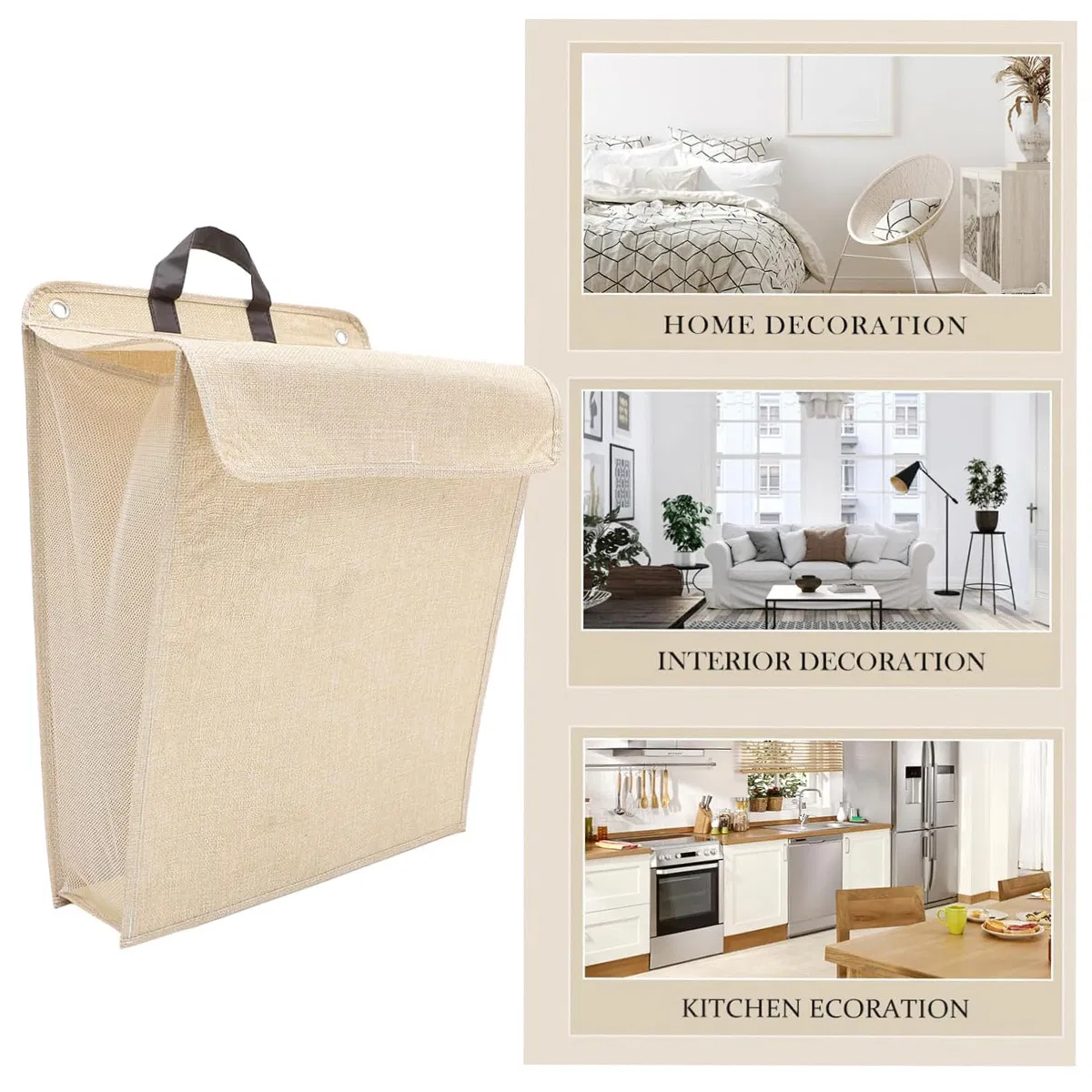 Door Hanging Hamper Bag, 2 Pack Large Capacity Hanging Laundry Hamper Basket