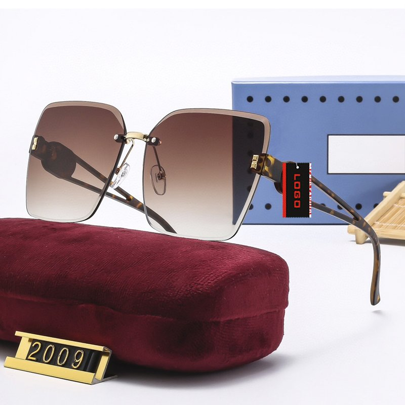 New Arrival Frameless Sunglasses Anti-UV Eyewear UV400 Outdoor Sun Glasses Trendy Shield Shades