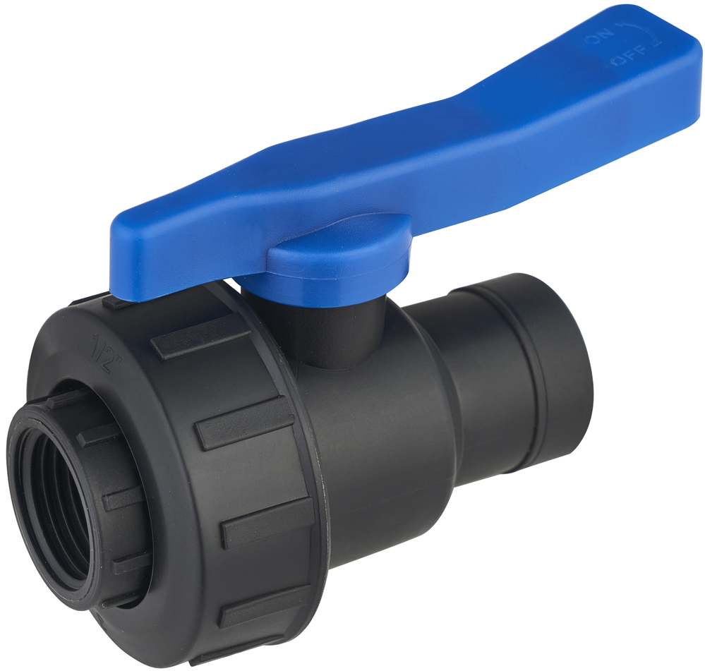 Drip Irrigation Ball Valve High Quality PP Plastic China Flange Water Equal Forged BSPT Green Pn16 Hexagon ISO9001