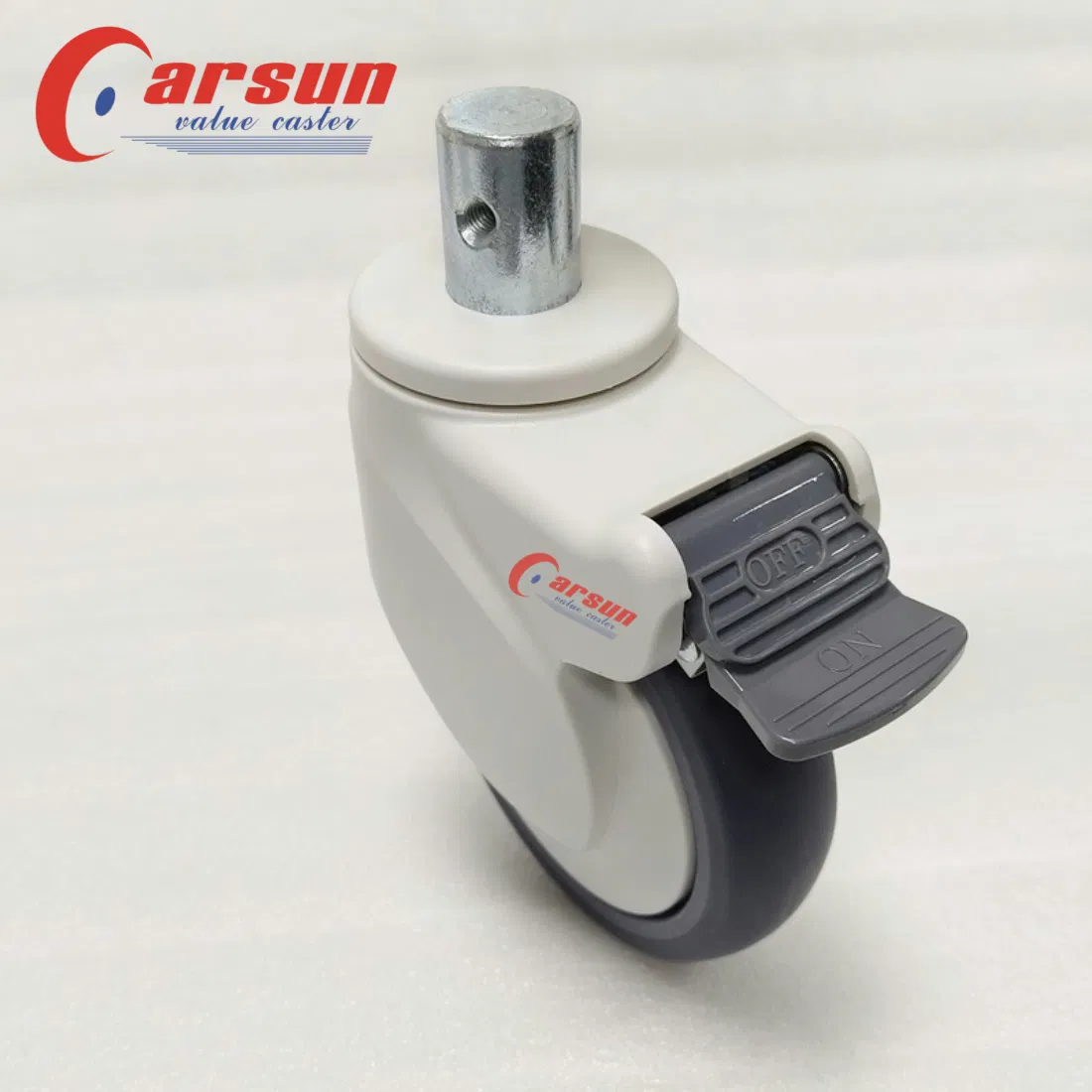 Carsun 5inch Medical Caster Wheel with Shell Silent Hospital Bed Caster Wheels with Brakes